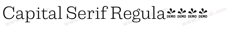 Capital Serif Regula字体转换